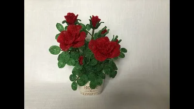 Фотография букета роз из бисера: воплощение любви, webp