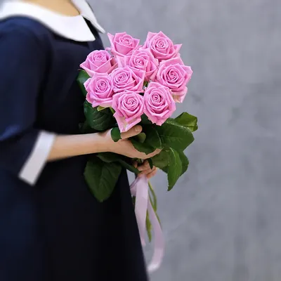 Фотография роскошного домашнего букета розовых роз - png