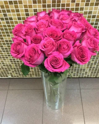 Букет из нежных розовых роз для дома - фото jpg, размер маленький
