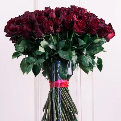 Прекрасное изображение букета темных роз