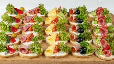 Большие бутерброды для праздничного стола в формате JPG