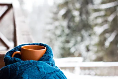 Изысканная зимняя красота: скачайте фото Чашки кофе