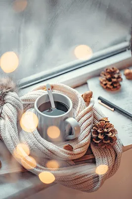 Фотка зимней чудесности: Чашка кофе для вашего проекта