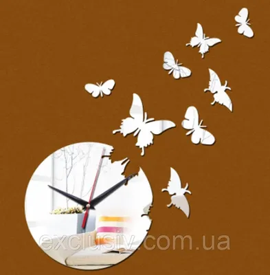 Картинка Часы бабочки в PNG