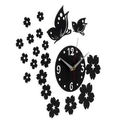 Часы бабочки: изображение в PNG