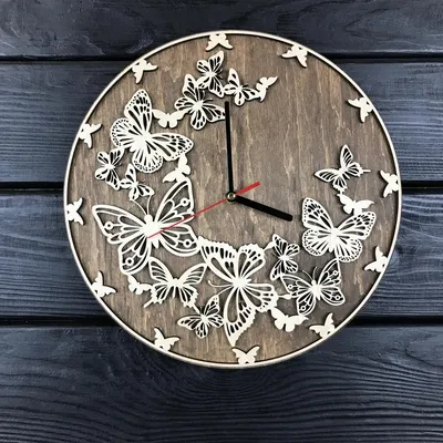 Часы бабочки: изображение PNG
