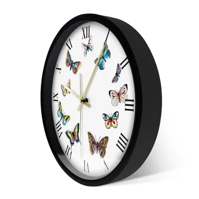 Часы бабочки: фотка в PNG