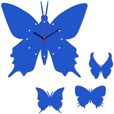Часы бабочки: изображение в PNG