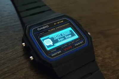 Арт-фото часов Casio в стильном дизайне