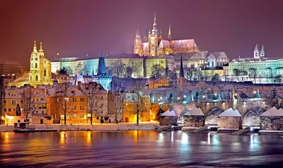 Фотографии зимнего Прагского замка: выбор формата и размера