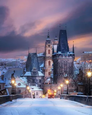 Зимний архитектурный шик Праги: выбор размера и формата фото
