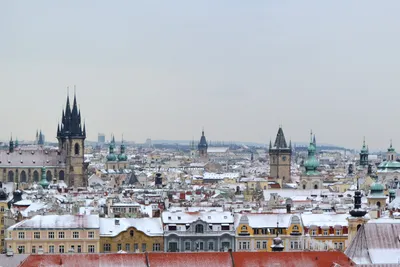 Зимний взгляд на Прагу: выбор размера и формата изображения