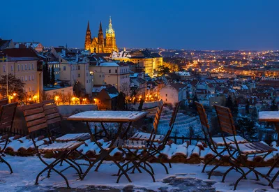 Фотографии зимнего Прагского замка: скачивание в различных форматах