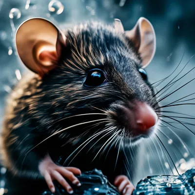 Фото черной крысы для дизайна блога о животных