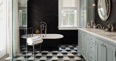 Фото черной ванны: вдохновение для создания уникального облика ванной комнаты