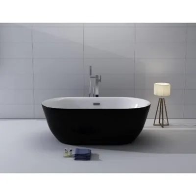 Черная ванна: привлекательность и роскошь