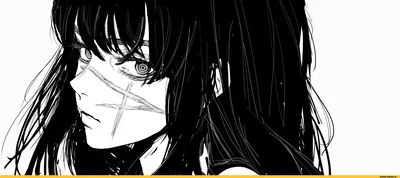 Фото аниме с черно-белым оформлением сайта