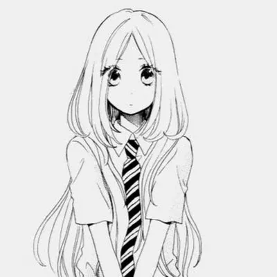 Фотография черно-белого аниме в высоком разрешении