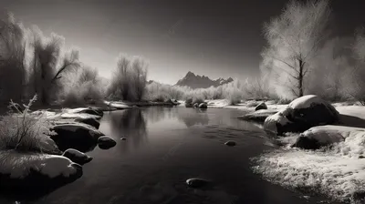Арктический стиль: Фотографии зимы в черно-белом формате