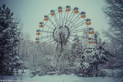 Зимние контрасты Чернобыльской зоны: Фотоколлекция