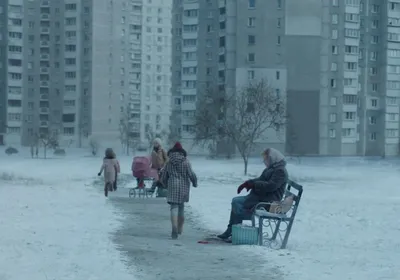 Зимний контраст в чернобыльском пейзаже: Фотоархив