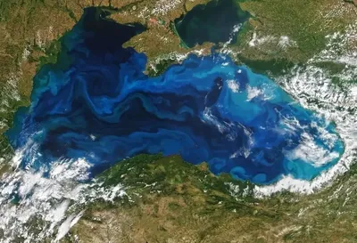 Фото Черного моря со спутника в HD качестве