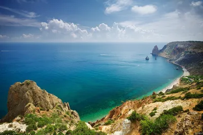 Фотографии пляжа Черного моря с видом на море