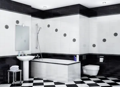Фото черного кафеля в ванной: красивое изображение