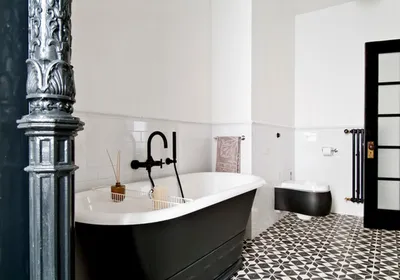 Фото черного кафеля в ванной: трендовый дизайн