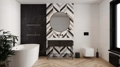 Черный кафель в ванной: стильный и элегантный интерьер