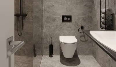Черный кафель в ванной: создайте уютную атмосферу