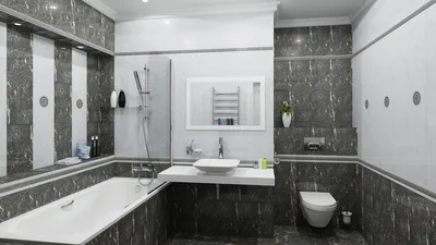Ванная комната с черным кафелем: элегантность и роскошь в каждой детали