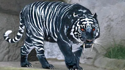 Фото черного тигра для вашего проекта