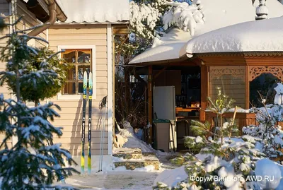 Дачи в зимнем пейзаже: изображения для скачивания в различных форматах