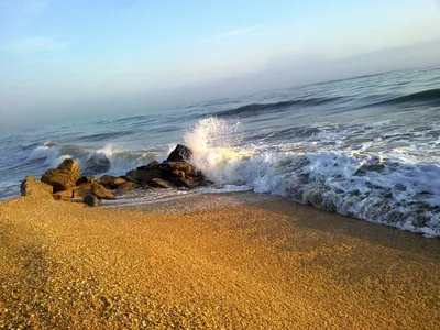 Фотографии заката на Каспийском море