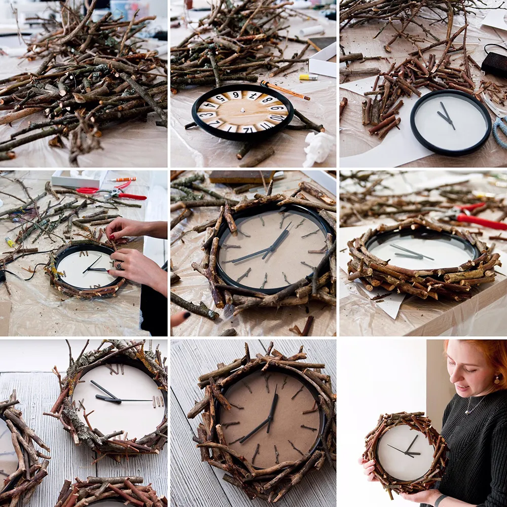 Настенные часы своими руками - 50 фото идей идеального оформления в интерьере