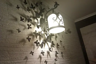 Фотка с декоративными бабочками на стену - модные цвета, PNG