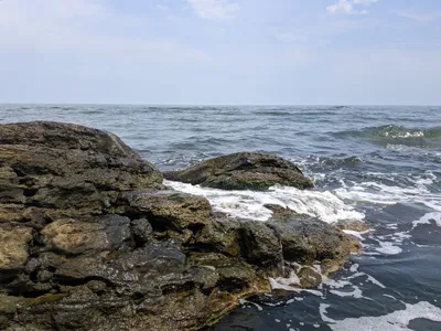 Встречающий закат на море в Дербенте