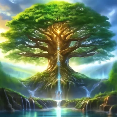 Удивительный рисунок дерева жизни: художественное воплощение природы