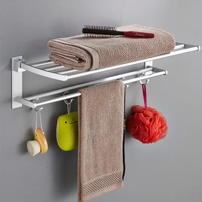 Идеи для дизайна держателя полотенца в ванной комнате на фото