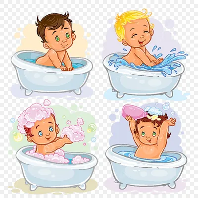 Фото детей в ванной - выберите формат для скачивания (JPG, WebP)