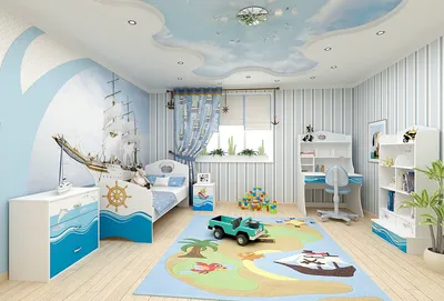 Фото детской комнаты в бирюзовых тонах: вдохновение для дизайна