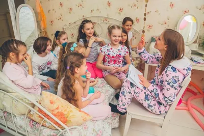 Детская пижамная вечеринка  фото
