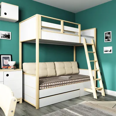 Детские комнаты с двухъярусной кроватью: фото идеи
