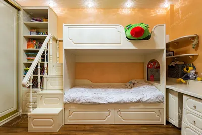 Интересные идеи для детской комнаты с двухъярусной кроватью