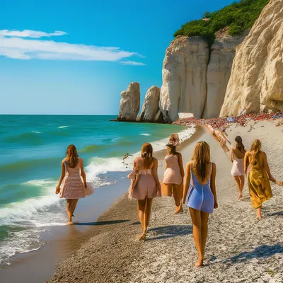 Фото девушек на пляже в Крыму: новые картинки в HD качестве