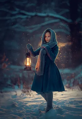 Зимние мечты: Девушки на природе, окруженные зимней волшебством