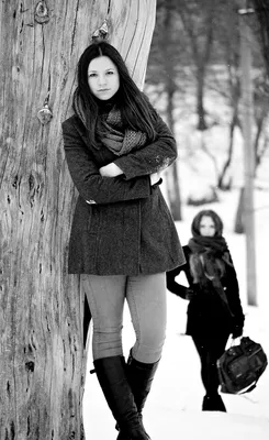 Фото девушек в пальто зимой: Вдохновение