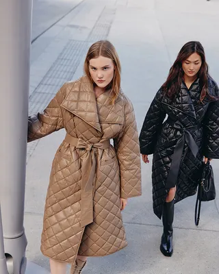 Фотографии зимнего стиля: Девушки в пальто