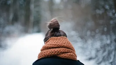 Зимние образы со спины: Фото для авы